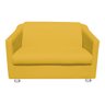 Namoradeira Tilla Decorativa 2 Lugares Corino Amarelo - 1