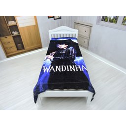 Manta Cobertor Wandinha Solteiro Ultra Soft , Macia, Quentinha - 3
