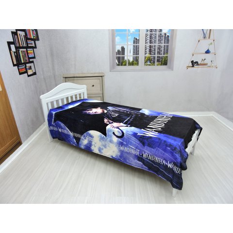 Manta Cobertor Wandinha Solteiro Ultra Soft , Macia, Quentinha