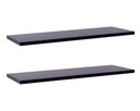 Ver imagem 1 de Kit com 2 Prateleiras 80 X 10cm Suporte Invisivel Cor Preto