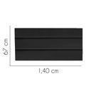 Ver imagem 2 de Painel Cabeceira Estofada Argentina 140cm Cama Box Casal Corino Preto- Mabe Magazine