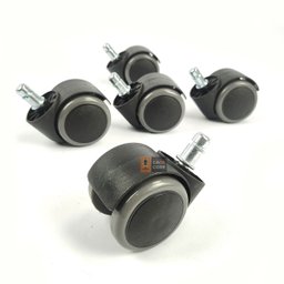 Rodizio 5 Unidade Anti-risco Pu para Cadeira Escritório 50mm - 3
