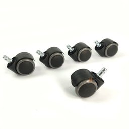 Rodizio 5 Unidade Anti-risco Pu para Cadeira Escritório 50mm - 5