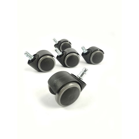 Rodizio 5 Unidade Anti-risco Pu para Cadeira Escritório 50mm