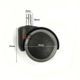 Rodizio 5 Unidade Anti-risco Pu para Cadeira Escritório 50mm - 7