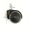 Rodizio 5 Unidade Anti-risco Pu para Cadeira Escritório 50mm - 7