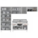 Ver imagem 3 de Cozinha de Aço Completa Mirage New 14 Portas 2 Gavetas Branco 815484 - Telasul