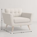 Ver imagem 3 de Poltrona Conceito Burn Linho Premium - Grafite