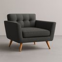 Ver imagem 1 de Poltrona Conceito Burn Linho Premium - Grafite