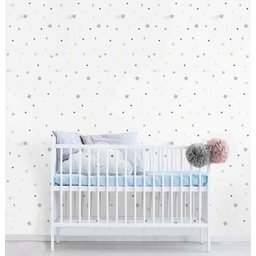 Papel de Parede Estrelas Infantil Colorido Rolo 3m - Vrc666 - 2