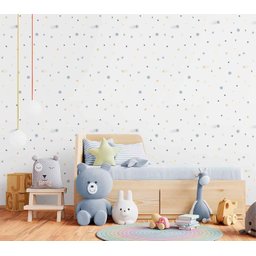 Papel de Parede Estrelas Infantil Colorido Rolo 3m - Vrc666 - 4