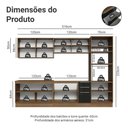 Ver imagem 3 de Armário de Cozinha Completa 310 Cm Rustic/preto Lux Madesa 04 Rustic/preto