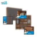 Ver imagem 5 de Guarda Roupa Casal 8 Portas 4 Gavetas Master New Jatobá Grafite Acetinado com Pés - Santos Andirá