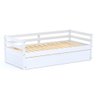 Bicama Solteiro Eco Madeira Maciça Branco Mobilistore - 2