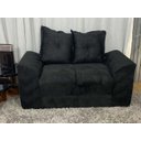 Ver imagem 4 de Sofá de 2 e 3 Lugares Porto Tecido Suede: Preto