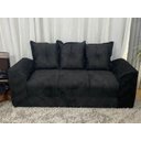 Ver imagem 3 de Sofá de 2 e 3 Lugares Porto Tecido Suede: Preto