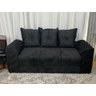 Sofá de 2 e 3 Lugares Porto Tecido Suede: Preto - 3