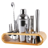 Kit Coqueteleira Profissional em Aço Inox com Suporte 12 Peç - 1
