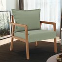 Ver imagem 7 de Poltrona Decorativa para Sala de Estar e Living Alícia B04 Bouclê Oliva