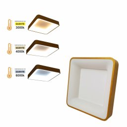 Luminária Teto Plafon Led Moderno Sobrepor Quadrado - 3