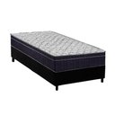Ver imagem 1 de Conjunto Box Solteiro: Colchão Anatômico Ortobom D45 - Airtech 150 + Base Crc Suede Black(78x188)