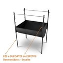 Ver imagem 2 de Churrasqueira de Latão a Carvão Desmontável 60x50cm modelo 1401 - ADAMS