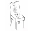 Ver imagem 2 de Conjunto de Mesa Tampo de Vidro 6 Cadeiras Dulce DJ Móveis 180x90cm