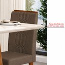 Ver imagem 3 de Conjunto de Mesa Tampo de Vidro 6 Cadeiras Dulce DJ Móveis 180x90cm