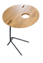 Ver imagem 4 de Mesa Auxiliar Igw com Suporte de Garrafa e Taças Tampo Freijó
