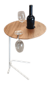 Ver imagem 2 de Mesa Auxiliar Igw com Suporte de Garrafa e Taças Tampo Freijó