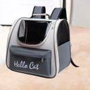 Ver imagem 4 de Bolsa Mochila Transporte Gato Pet Passeio Viagem Caminhada Acampamento Bolsos Ventilaçao Animais Peq