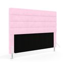 Ver imagem 3 de Cabeceira Atlas 140 para Cama de Casal Z-021 Sued Rosa Bebê Aradecor