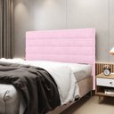 Ver imagem 1 de Cabeceira Atlas 140 para Cama de Casal Z-021 Sued Rosa Bebê Aradecor