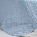 Ver imagem 4 de Kit Colcha Casal 200 Fios Lisa 100% Algodão 220x240cm Bruma Azul