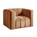 Ver imagem 1 de Poltrona Mona Veludo Encosto Alto Confortável Terracota 400 Bella Decor