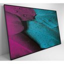 Ver imagem 4 de Quadro Penas Coloridas 90x60 Cm Tecido Canvas