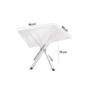 Ver imagem 3 de Sala de Jantar Completa Volga C- Tampo de Vidro 95x95cm e 4 Cadeiras Noruega Cromada - Preto -