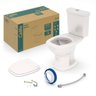 Vaso Bacia Sanitária Fit Plus C/ Kit Cx Acoplada Pg - Celite - 1