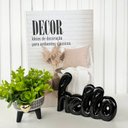 Ver imagem 2 de Decoração casa livro caixa fake + vaso tripé + palavra hello