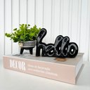 Ver imagem 3 de Decoração casa livro caixa fake + vaso tripé + palavra hello