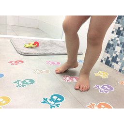 Adesivo Piso de Banheiro Antiderrapante Caveira 12 un - 3