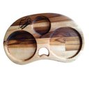 Ver imagem 1 de Tábua Gourmet Servir Hamburguer Petisqueira Madeira Teca