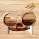 Ver imagem 3 de Tábua Gourmet Servir Hamburguer Petisqueira Madeira Teca