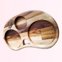 Ver imagem 4 de Tábua Gourmet Servir Hamburguer Petisqueira Madeira Teca