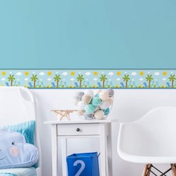 Faixa Decorativa Adesiva Infantil Dinossauro Baby 10mx10cm - 2