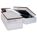 Ver imagem 1 de Cama Box Baú Solteiro: Colchão Molas Masterpocket Ensacadas Herval Maxspring Edimburgo + Base Crc