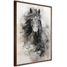 Quadro Decorativo Cavalo Aquarela Moldura Cx Alta 100x66 Arte na Arte Moldura Madeira - 7