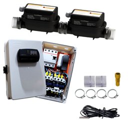 Aquecedor Elétrico de Passagem 20kw para Piscinas até 40 Mil Litros com Controlador de Temperatura - 1