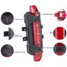 Kit Bike Farol Lanterna + Sinalizador traseiro Recarregável - 5