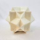 Ver imagem 6 de Escultura Geométrica Decorativa Branca 17cm Resina G